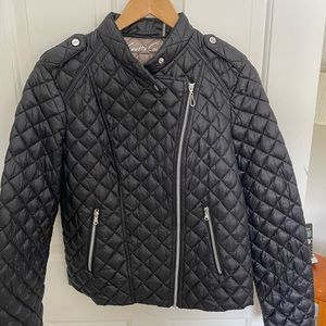 Black Kenneth Cole Quilted Jacket - size Large